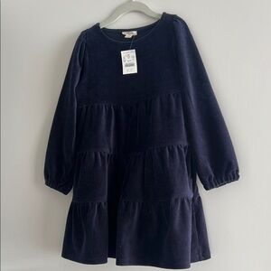 Crewcuts Blue Tiered Sundress with Bishop Sleeves